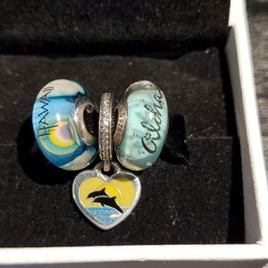 Pandora Destination Hawaii 1 dangle 2 beads authentic and absolutely gorgeous